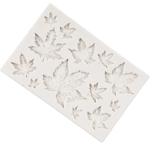 Tree Leaf Silicone Mold Maple Leaf Fondant Mold For Cake Decoration - Picture 3 of 5